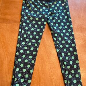 Nike Kids' Polka Dot Leggings - Black and Green